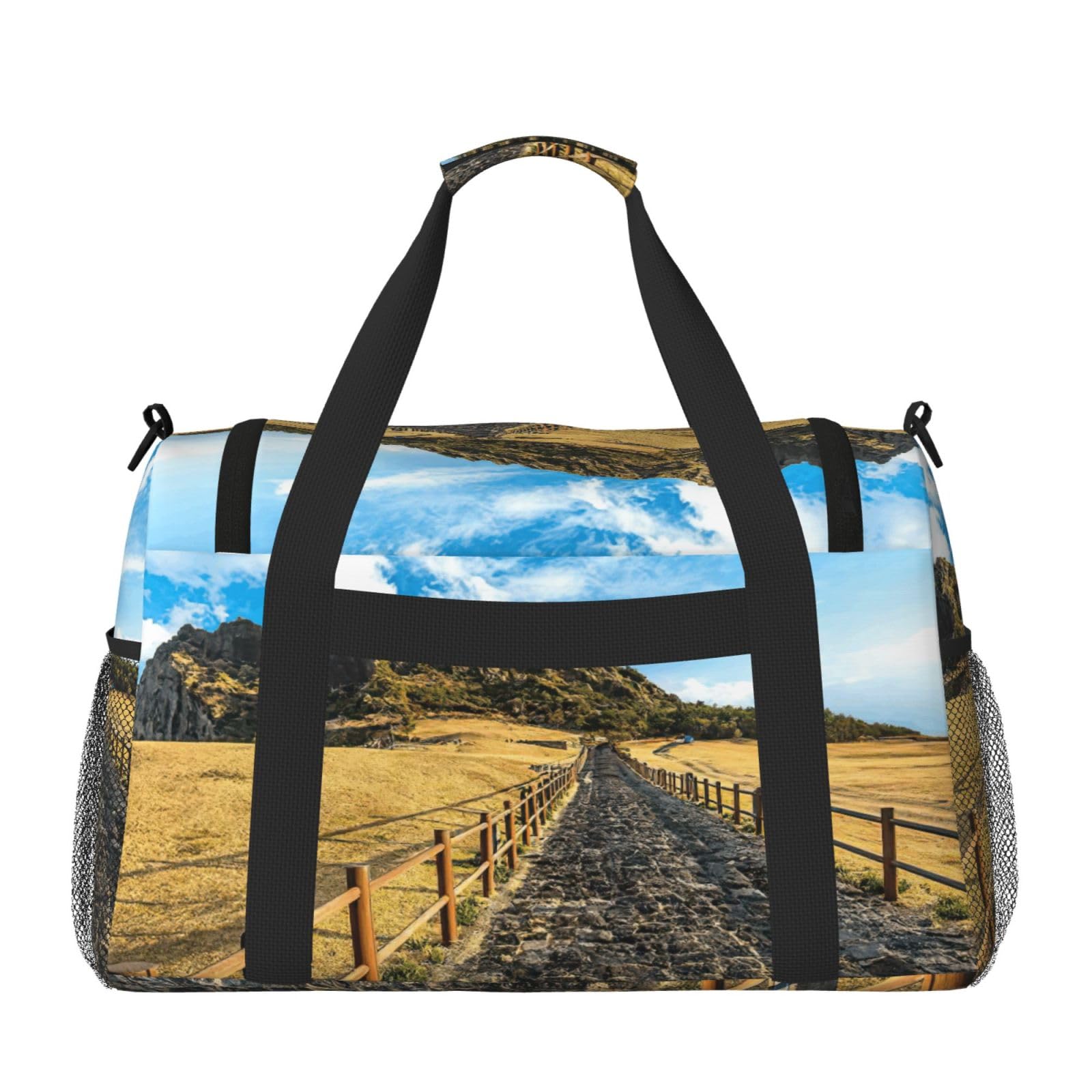 Wyspa Jeju Korea Torba na ramię Kobiety Mężczyźni Podróżna Torba Crossbody Torebka Torba Na Ramię Torebki Robocze Codzienna Torba Hobo