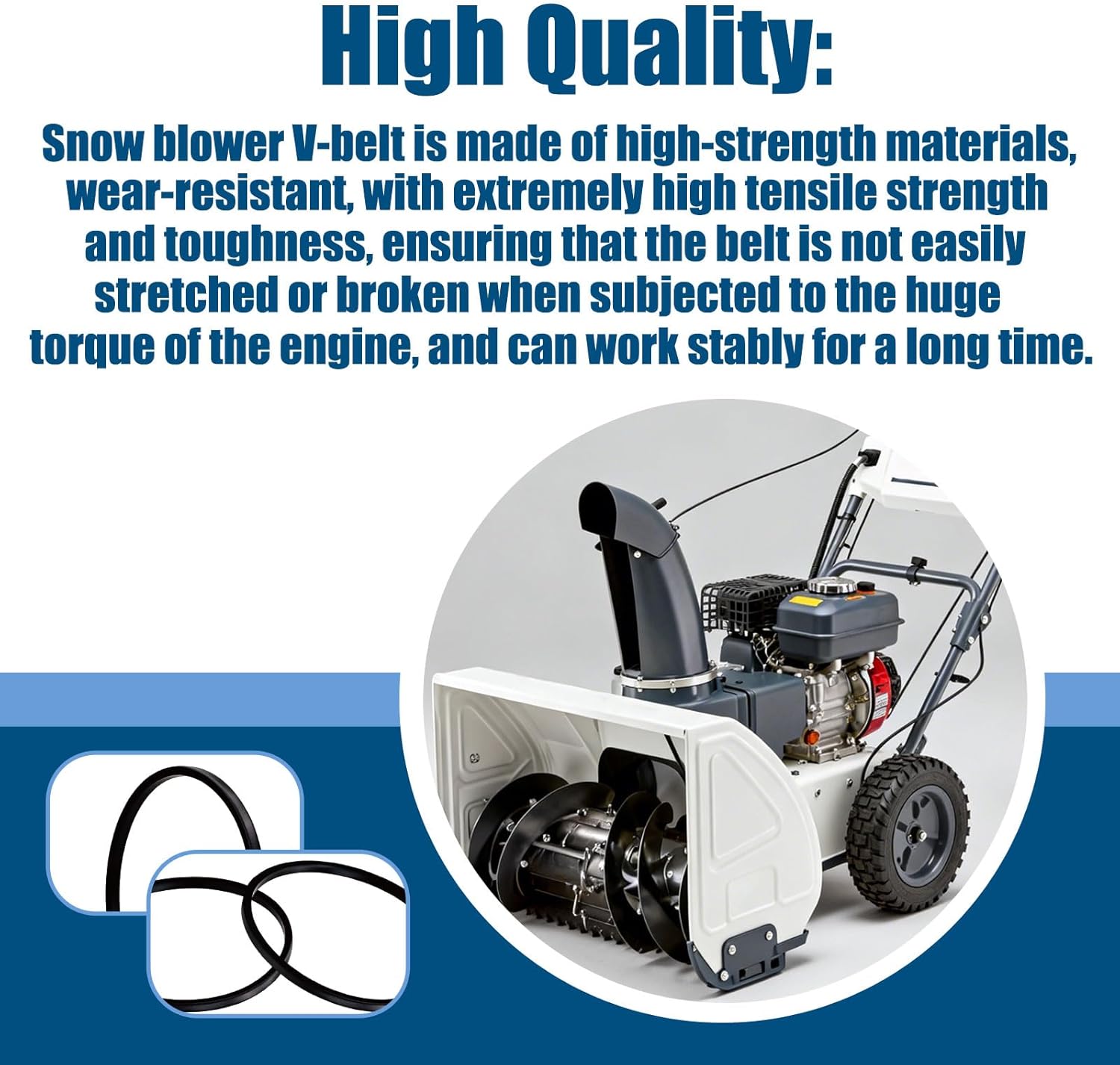 4PCS 07200802&07200739 07200633 Snow Blower Belt Snow Thrower V-Belt Ariens Deluxe 24" 921045 921323 921069 for Ariens Deluxe 28" 921046 921070