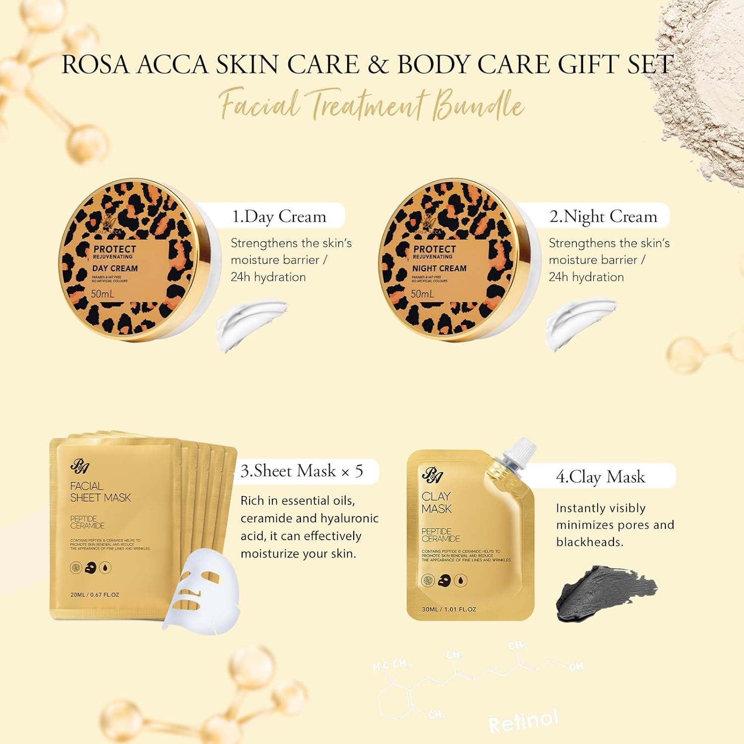 23 Pcs Mother's Day Gift for Mom, Leopard Skin Care Set for Women, Bath and Body Gifts Basket Set, Spa Gift Baskets, Day Cream, Bath Bombs, Serum, Birthday, Christmas, Valentines, Anniversary, Wife