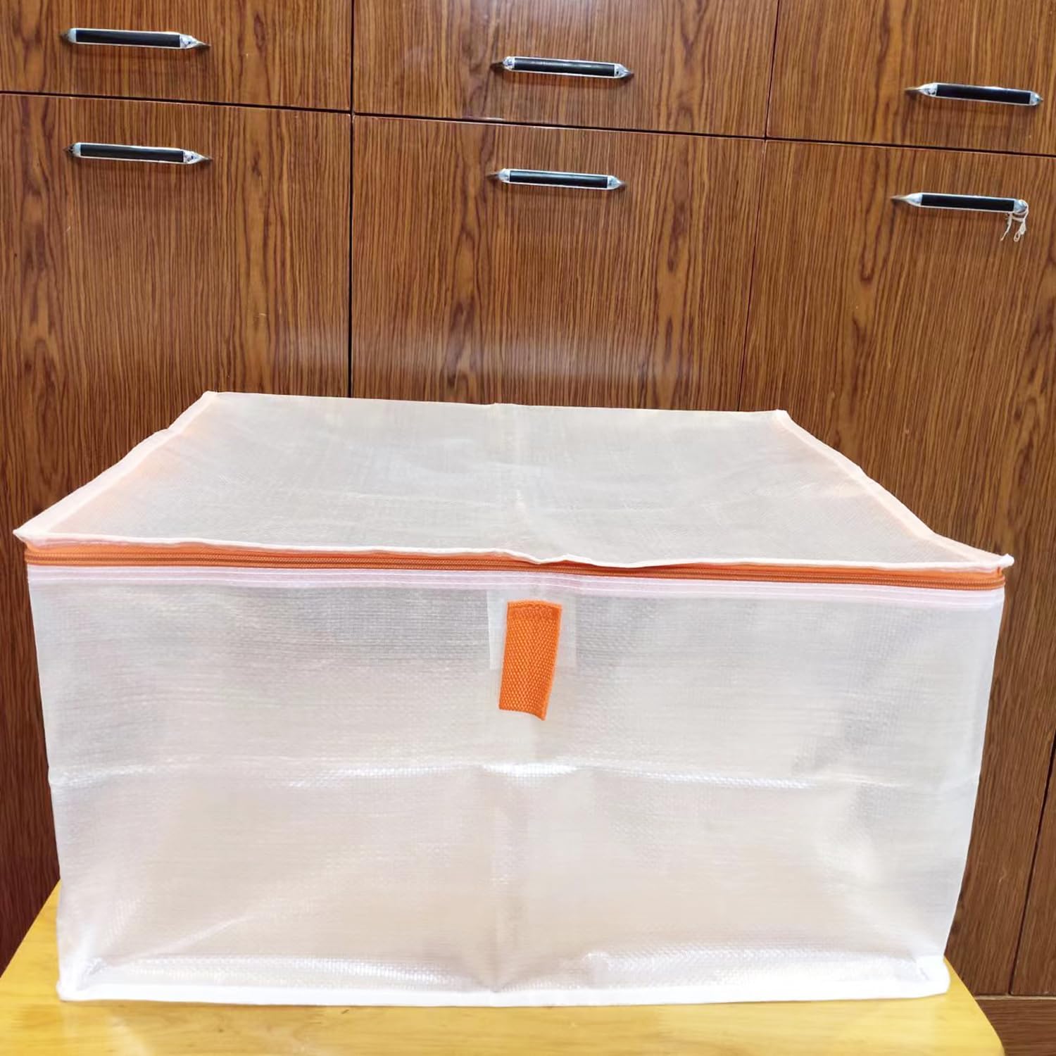 Comforter Storage Bag 50L Large Clothes Bags Low-Profile Under-bed Storage Bins Organizer Seasonal Clothing Storage Bag for Blanket Closet Comforters Duvet Insert Pillow Bedding Bed Sheets
