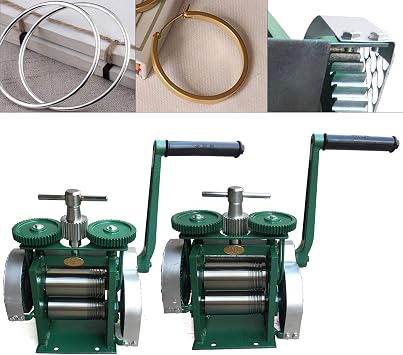 Manual Combination Rolling Mill for Jewelry Making, Flattening Metal Wire and Sheets, Perfect for Jewelers and Crafters