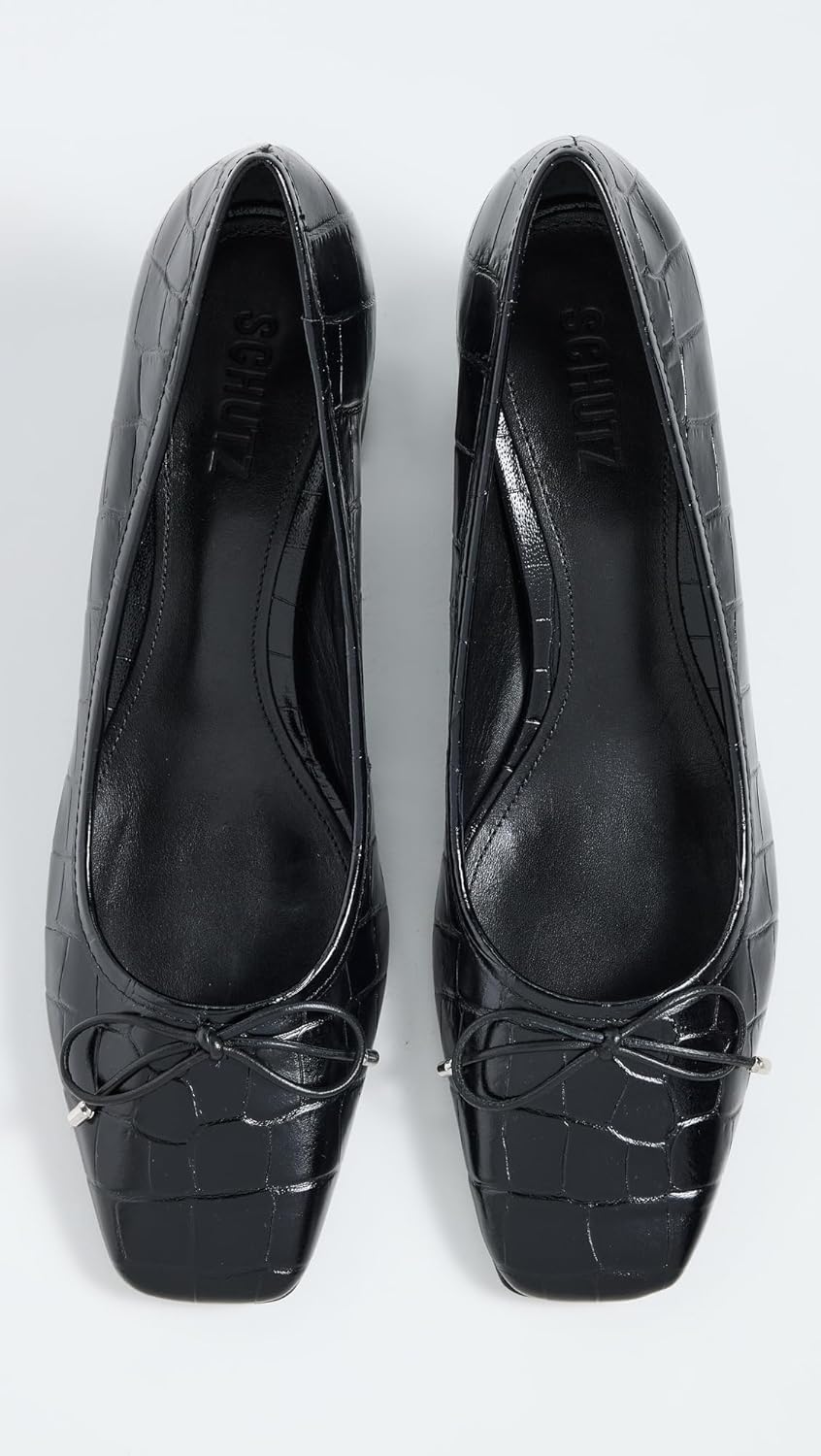 SCHUTZ Women's Arissa Croco Pumps - Image 4