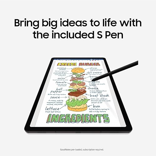 Miniatura 4 de SAMSUNG Galaxy Tab S9+ 5G Plus 12.4 pulgadas, 256 GB (AT&amp;T) más tableta Android WiFi, procesador Snapdragon 8 Gen 2, pantalla AMOLED, S Pen