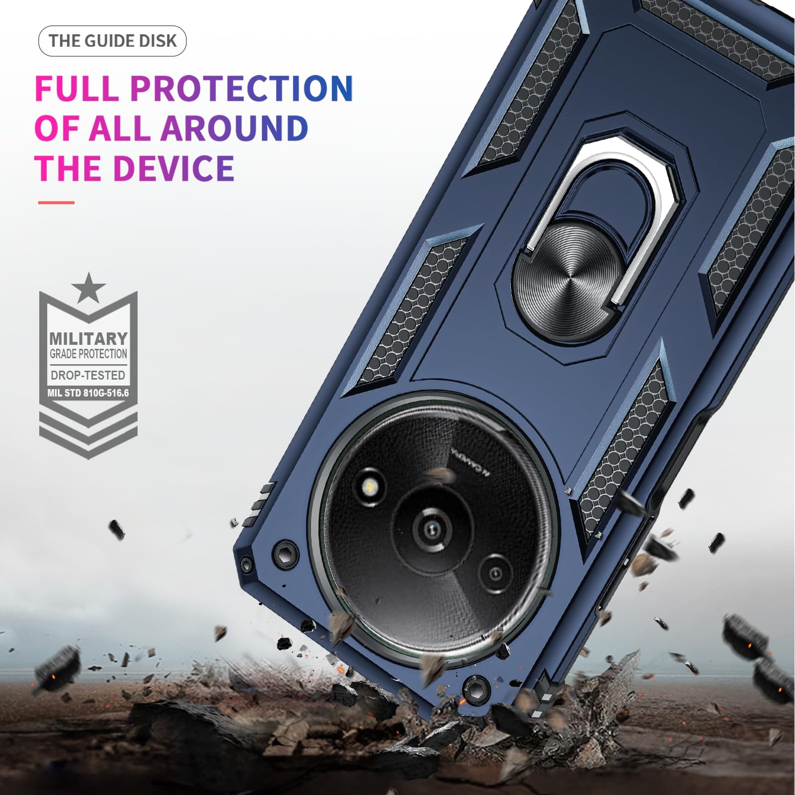 Custodia LeYi Per Redmi A3 4G - Cover Con Anello E Protezione Fotocamera - Foto 9