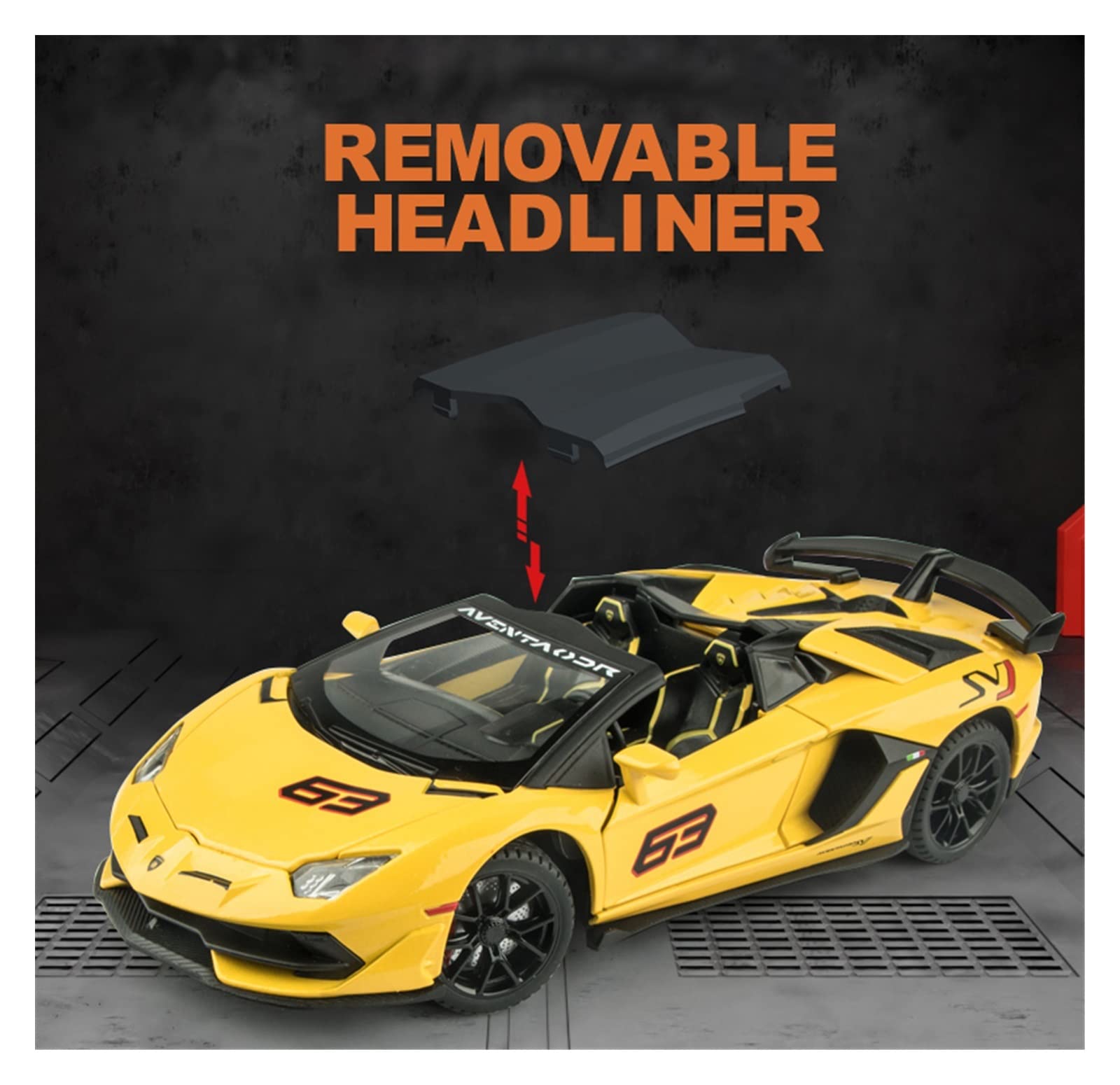 【土曜限定価格】【希少】京商 ランボルギーニ アヴェンタドールSVJ63 Amazon.co.jp: ミニカー スケールモデルカー 1:24