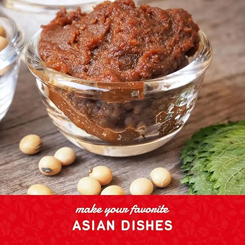 Miniatura 6 de Shirakiku Miso Aka (rojo) Pasta de soja  Pasta de soja tradicional  Ideal para sopa, salsa, adobo, alimentos japoneses, bolsas de 35.2 onzas