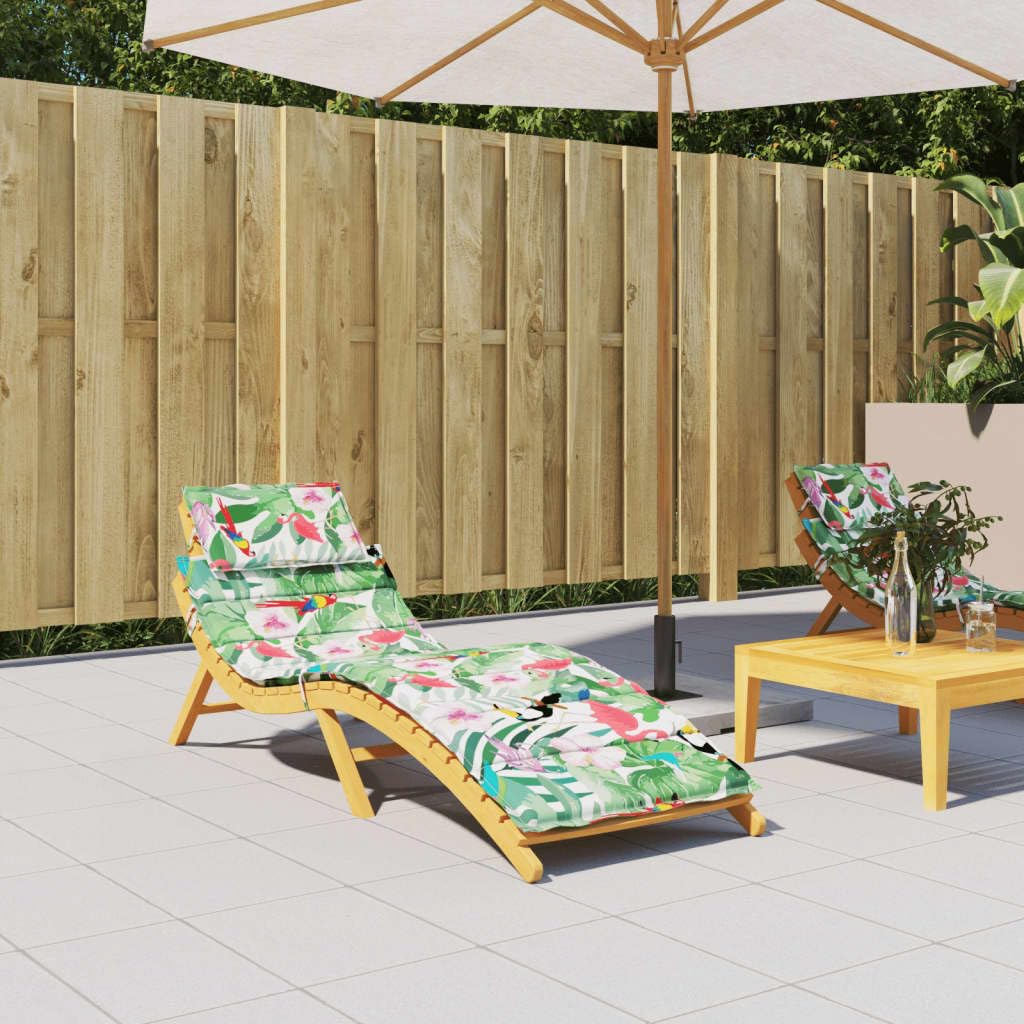 Coussin Bain De Soleil | Coussin De Chaise Longue Vert Vif 200x70x3 Cm Tissu Oxford Maison Chic - Gamm Vert