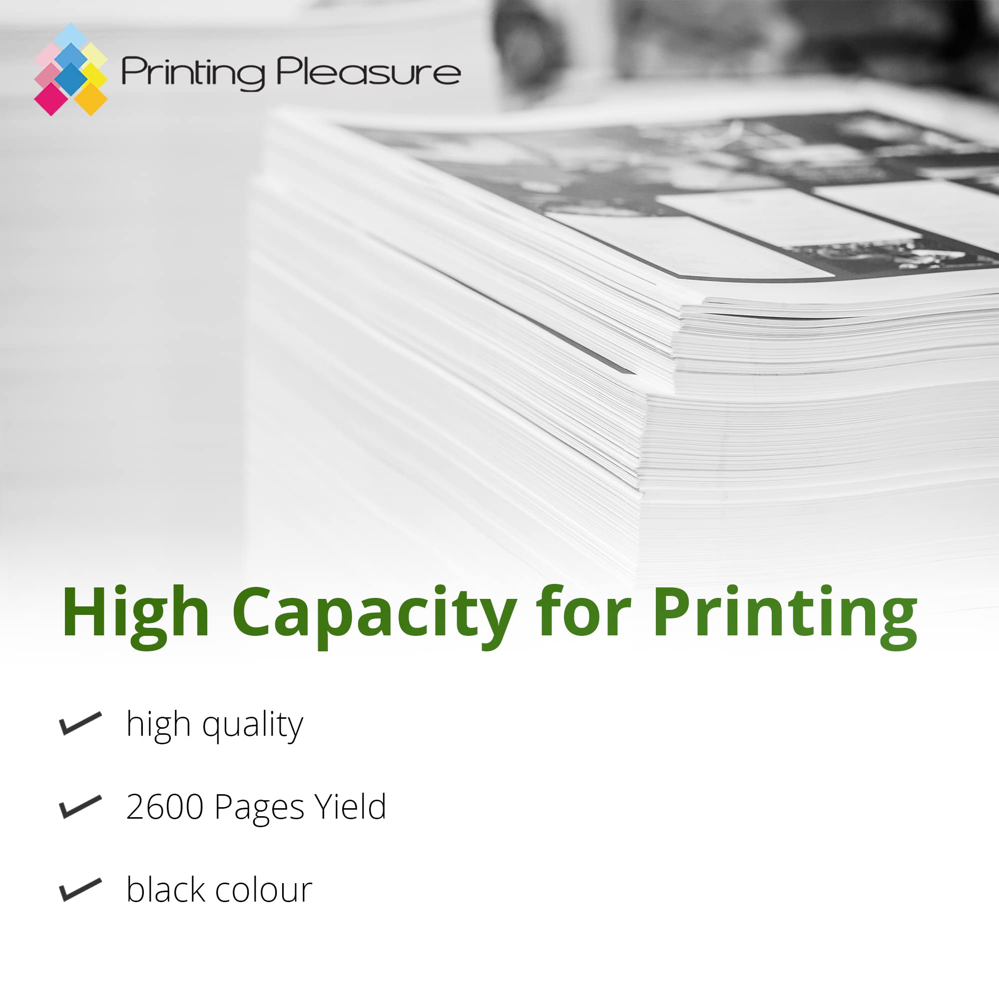 Printing Pleasure TN2320 TN2310 Compatibile Brother TN-2320 TN-2310 Cartucce di Toner per MFC-L2700DW HL-L2300D HL-L2340DW MFC-L2720DW HL-L2360DN HL-L2365DW DCP-L2520DW DCP-L2500D 5 Nero