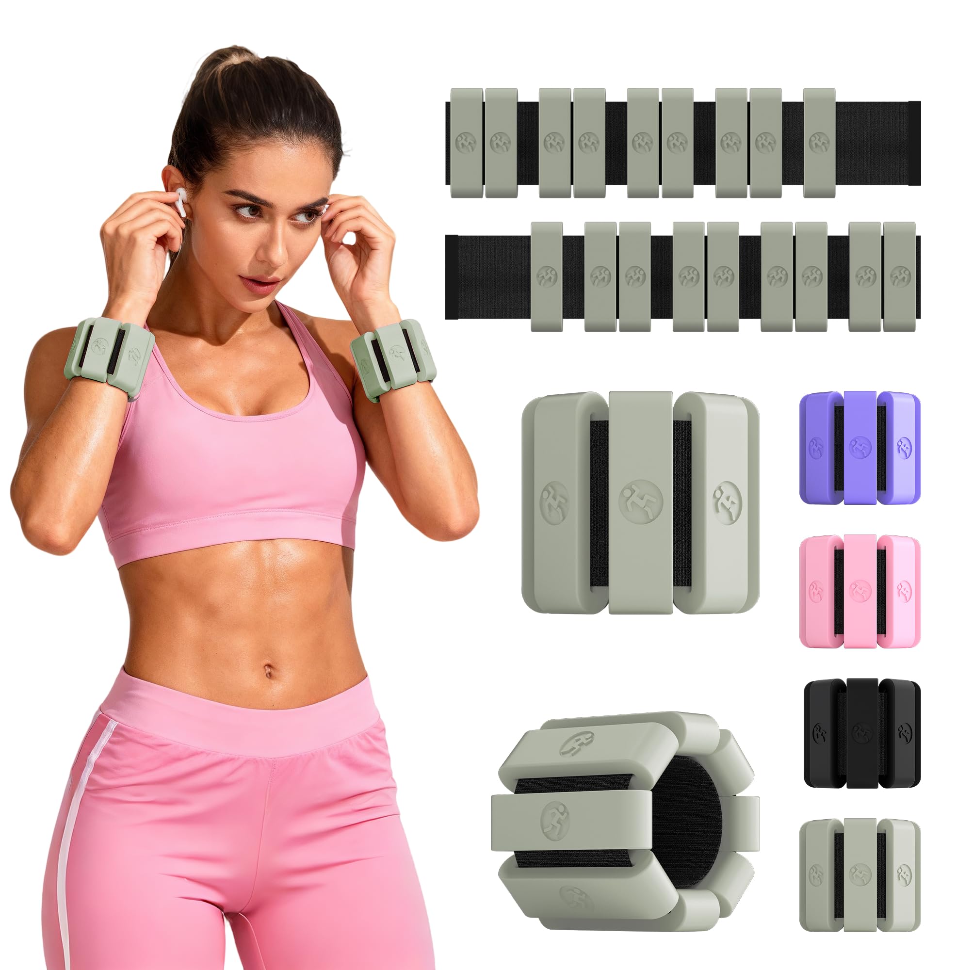 Poids de poignet réglable pour gym et tonification douce à la maison - 8