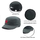JAZAA Fashionable Solid Color Unisex Fitted Army Military Cadet Cap (Blue) (Light Grey) (Grey 1) gallery image