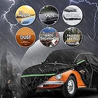 Vista 7 de para VW 1960-1980 Volkswagen Beetle Bug Sedan Saloon de 2 puertas Fundas para Autos 210D Exterior Impermeables UV, Fundas Protectoras Completas