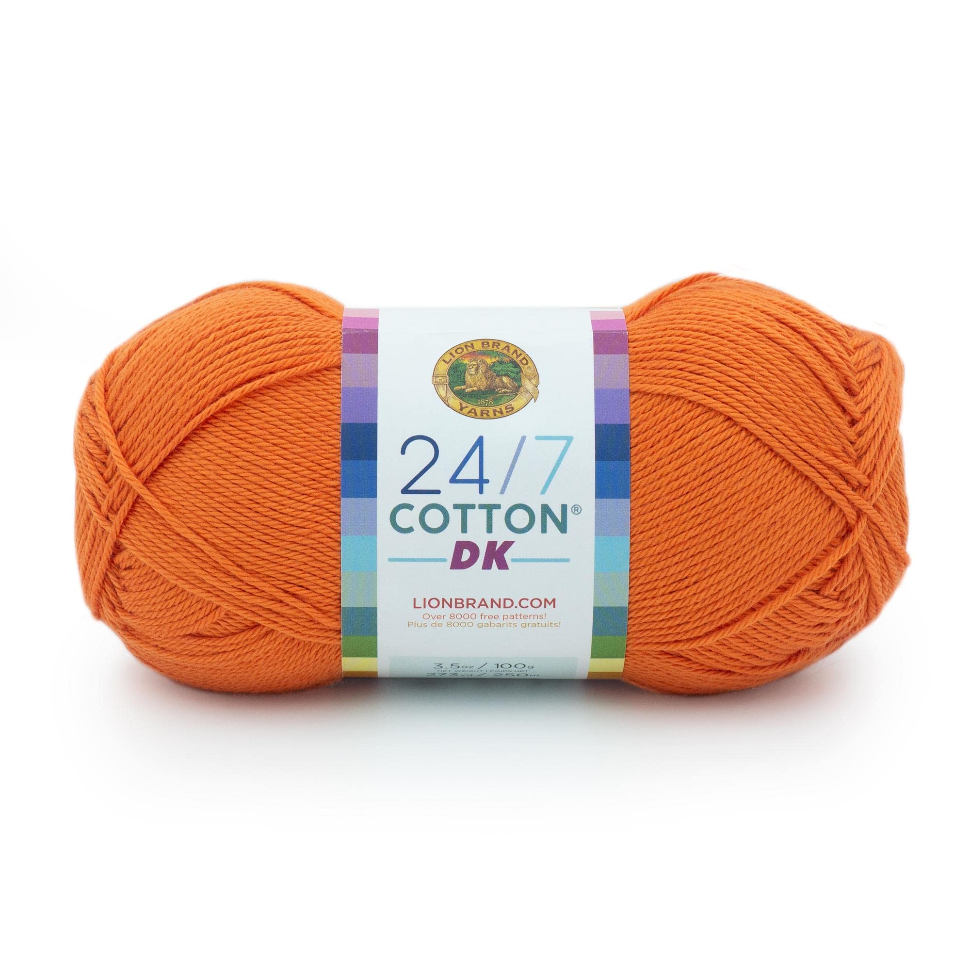 Lion Brand Yarn Yarn, Cotton, Tamarin, 1 Pack