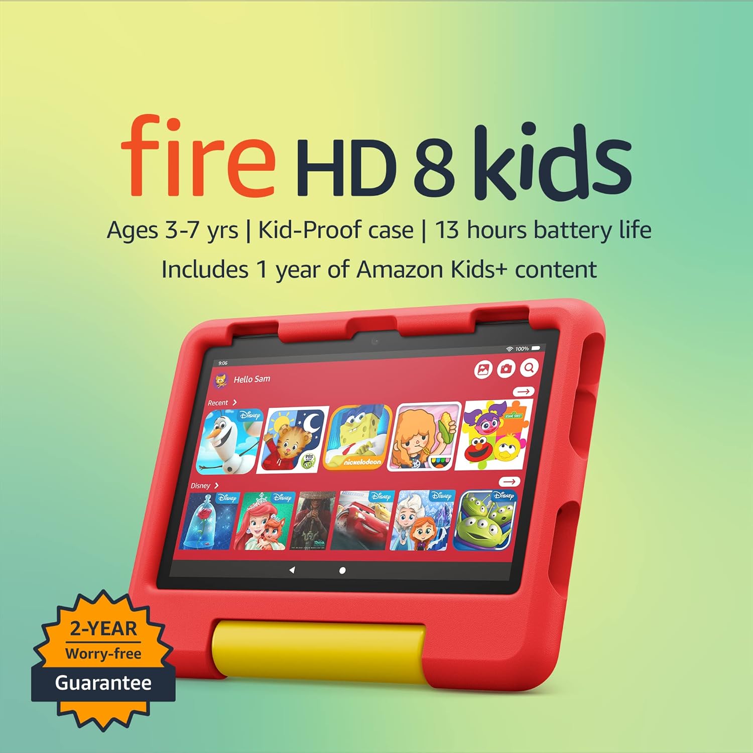 Amazon - Brandclub - Amazon Fire HD 8 Kids tablet, 8
