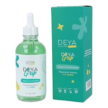 DEYA Grip Dropper Anti Hair Loss Treatment Fortifying Scalp Serum for Growth & Strength Keratin, Collagen, Castor Oil, Garlic Extract Thicker, Stronger Mane 4 oz.