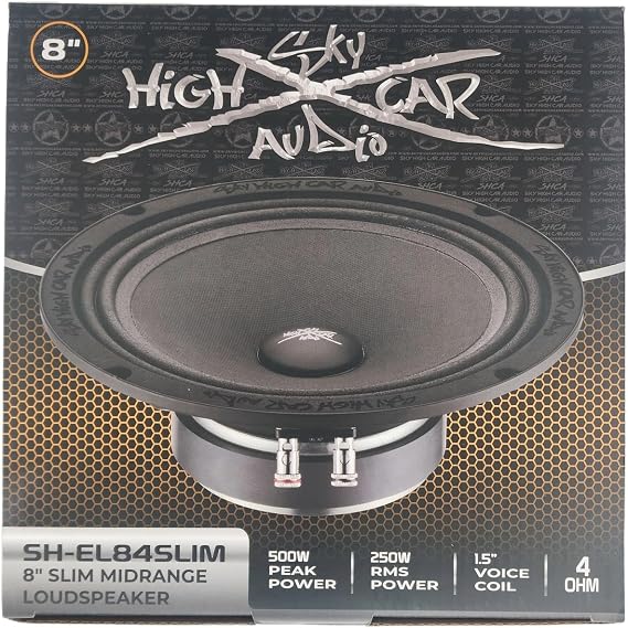 Sky High Car Audio SH-EL84 Slim 8 Pro Audio Midrange Speaker