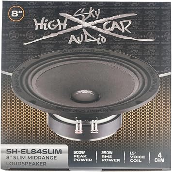 Sky High Car Audio SH-EL84 Slim 8 Pro Audio Midrange Speaker
