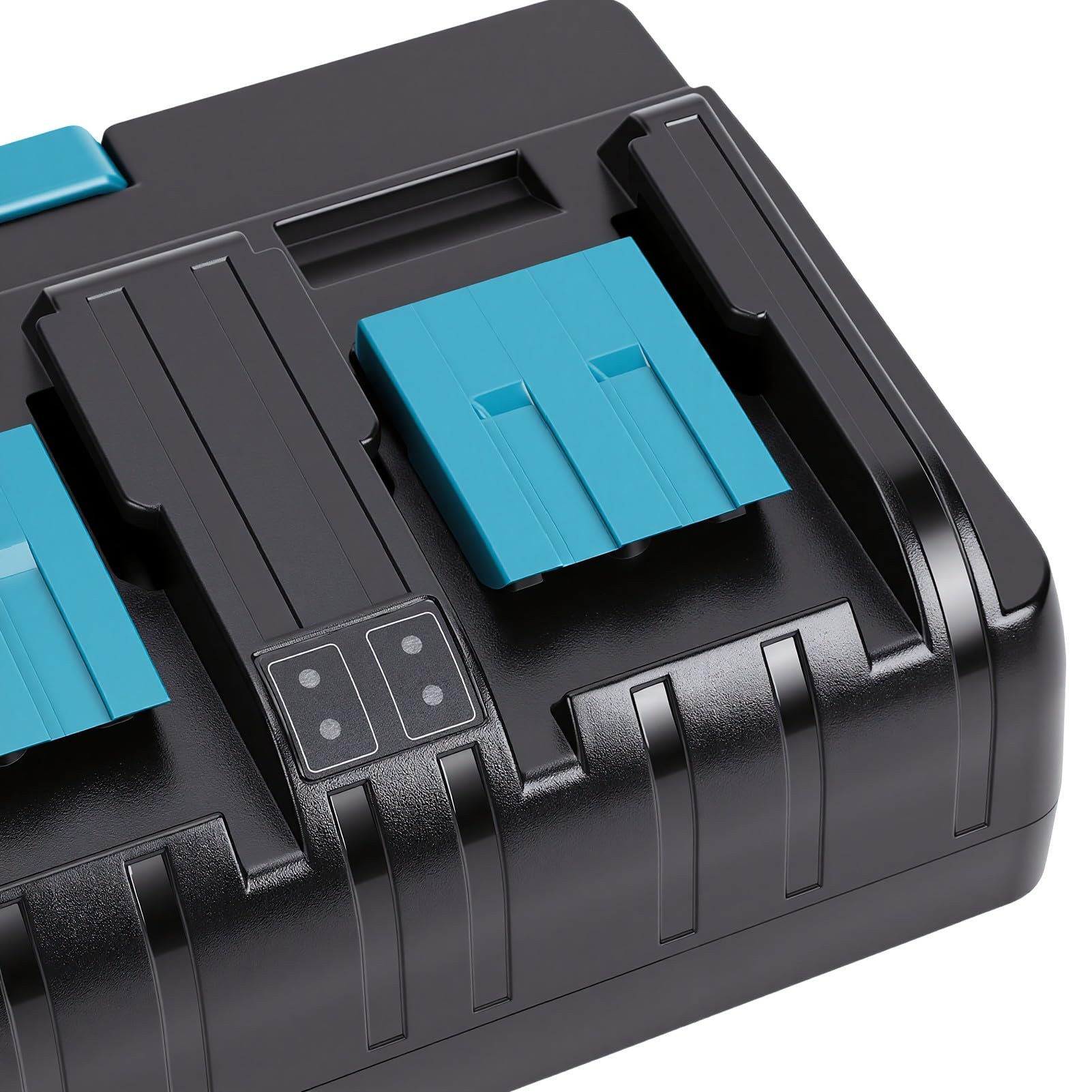 Stazione Caricabatteria Veloce a 4 Porte, 18 V | Dock di Ricarica per PC Resistente Agli Urti con Uscita 3A, Compatibile con Batterie Al Litio da BL1820 a BL1860, CE FCC RoHS