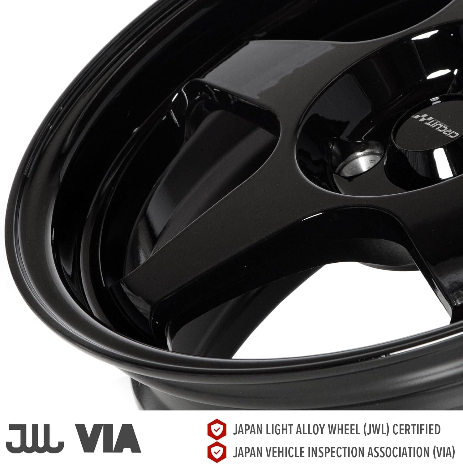 Circuit Performance CP22 16x7 Gloss Black 4x100 +35mm Offset Wheels Spoon SW388 Style Rims compatible with Honda Civic, Acura Integra, Mazda Miata