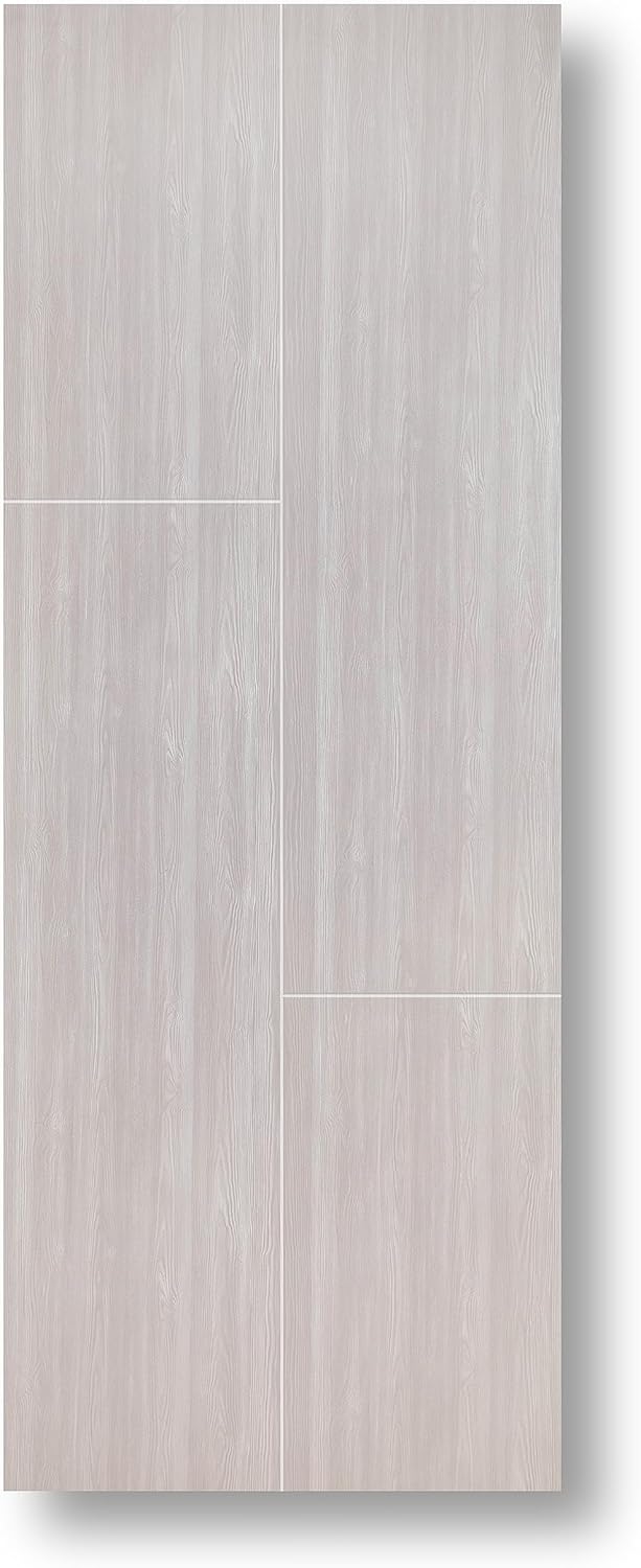 A200 2FH1FV Solid Panel Interior Doors | Pocket Closet Sliding - Grey Pine (28x96)