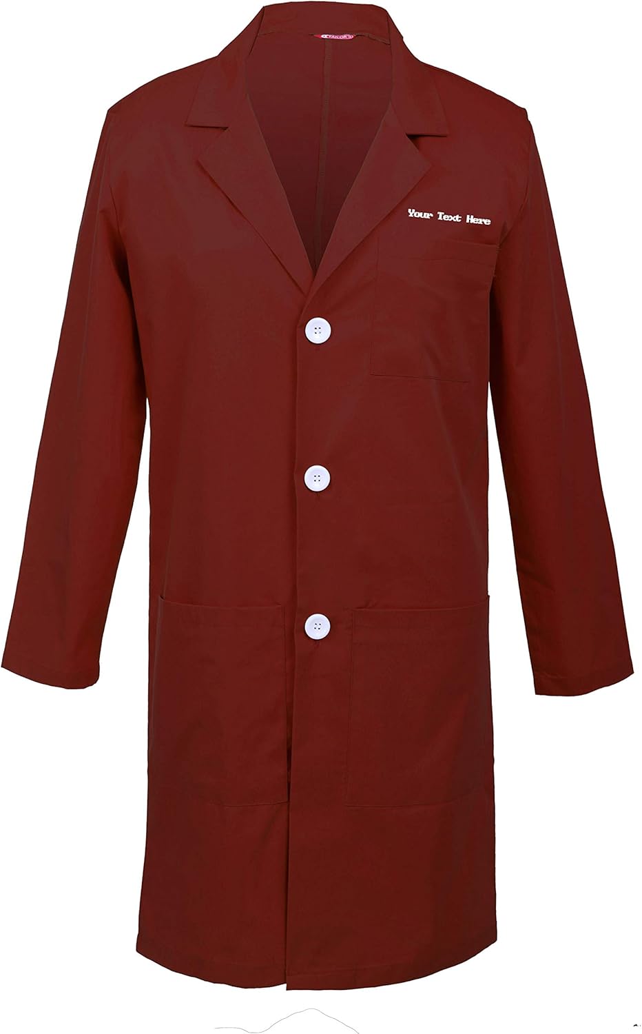 TAILOR'S Personalized Customizable Embroidered Men's Lab Coat