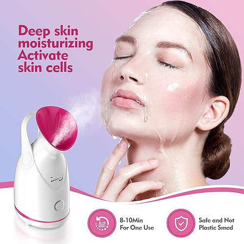 Miniatura 7 de Vaporizador facial profesional vaporizador facial para limpieza profunda facial con kit de aromaterapia y herramientas de eliminación de puntos