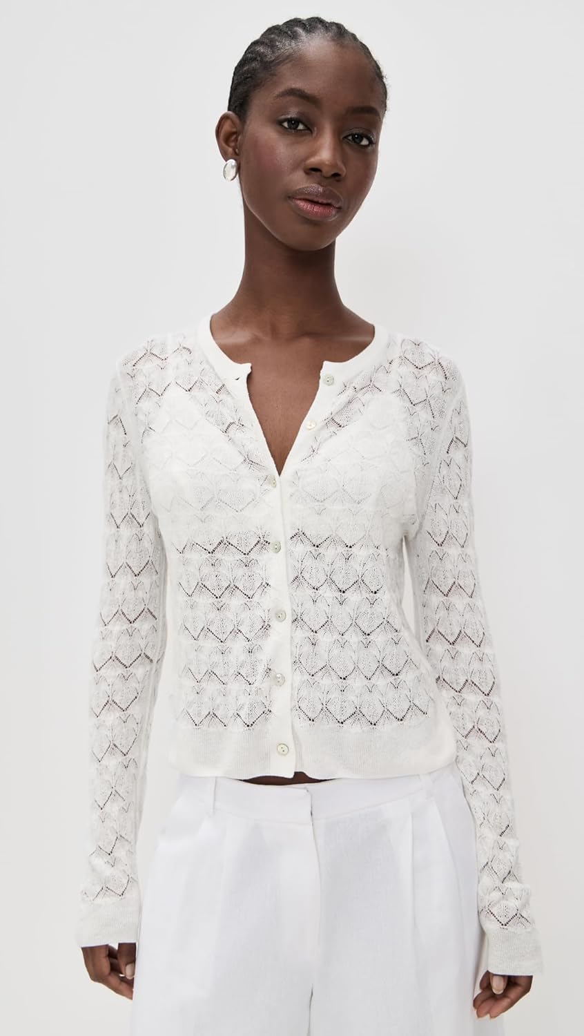 Vince Women's Lace Stitch Cardigan - Image 2