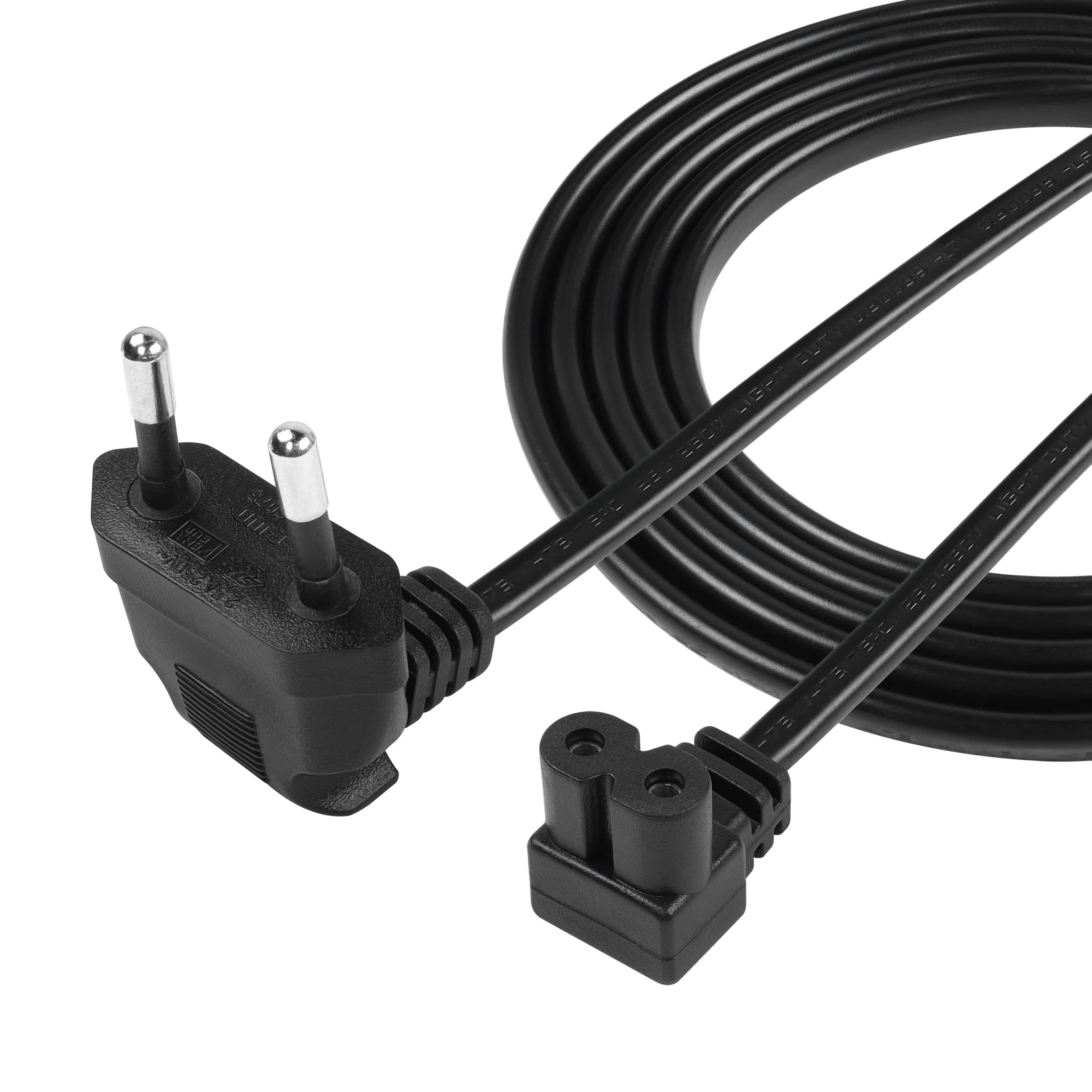 ZBLZGP Europese stekker CEE7/16 naar IEC320 C7 Euro-bus CEE7/1 AC adapterkabel Y Power Splitter kabel voor PC Monitor Scanner en printer