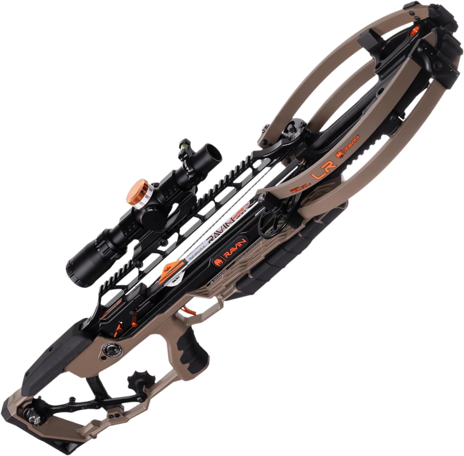 RAVIN LR Crossbow Package for Archery & Hunting – High-Performance Long-Range Hunting Bow w/Helicoil Technology, Silent Cocking System & Adjustable Turret Scope – 450 FPS, Pre-Assembled & Lightweight
