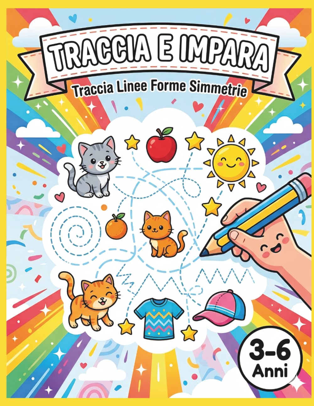TRACCIA E IMPARA: Traccia Linee Forme Simmetrie