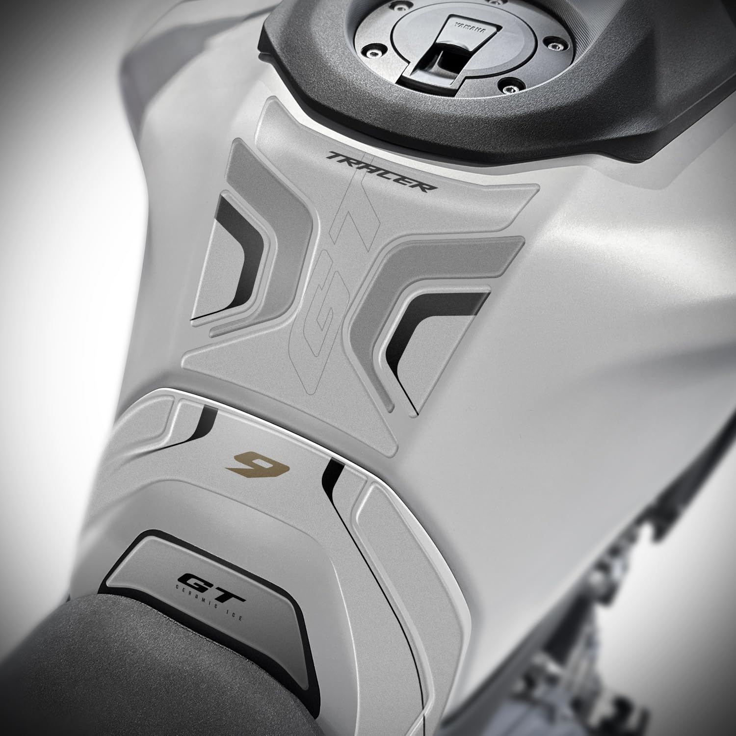 Az Graphishop Osłona zbiornika z żywicy 3D kompatybilna z Yamaha Tracer 9 GT 2025 FM-1163 (Ceramic Ice)