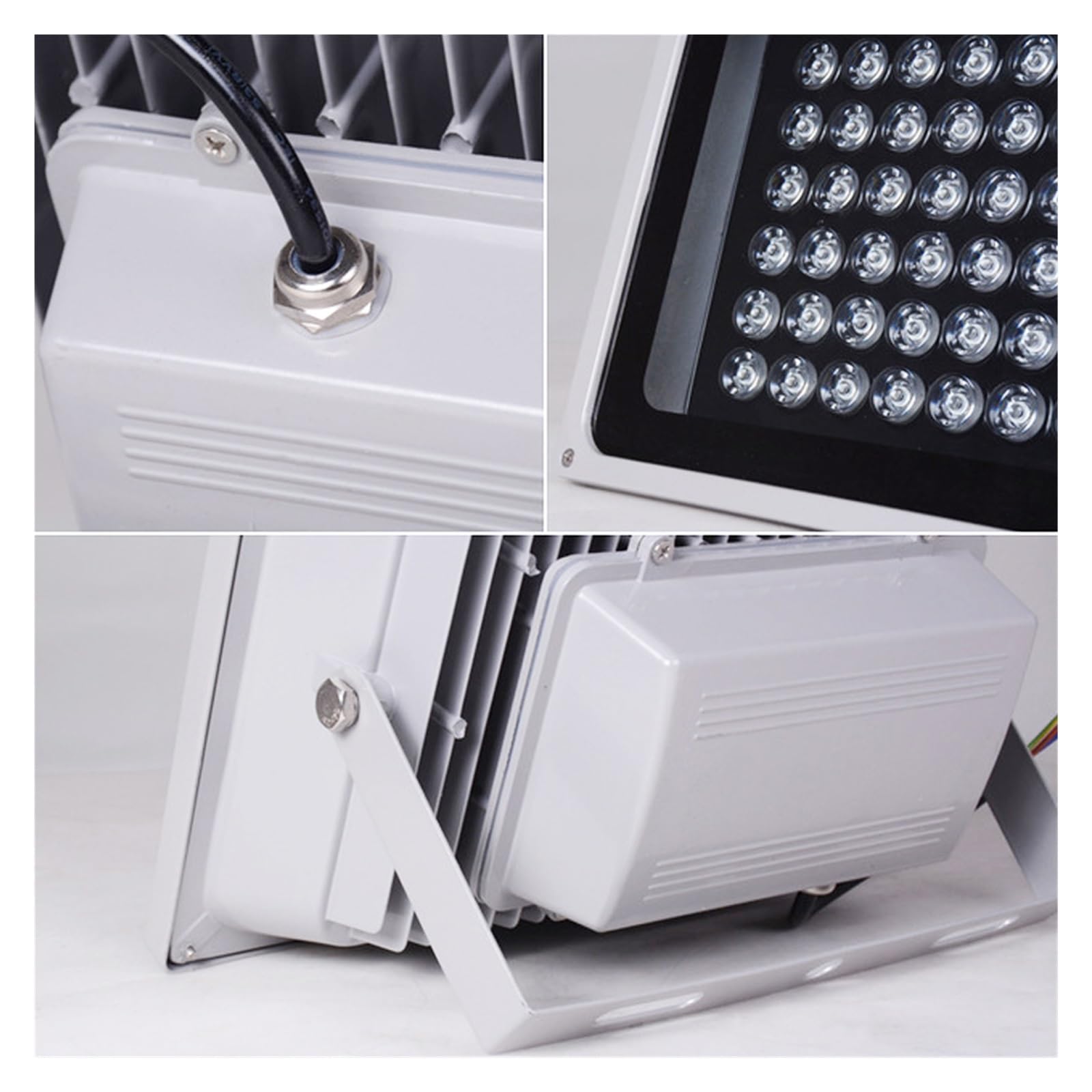 Feux de sécurité AC85-260V RGB LED Projecteur IP68 Étanche Extérieur Projecteur Réflecteur Mur Projecteur Lampe 6w 12w 20w 30w 50w 100w For Jardin pour terrasse, jardin ( Color : Green , Size : WITH G