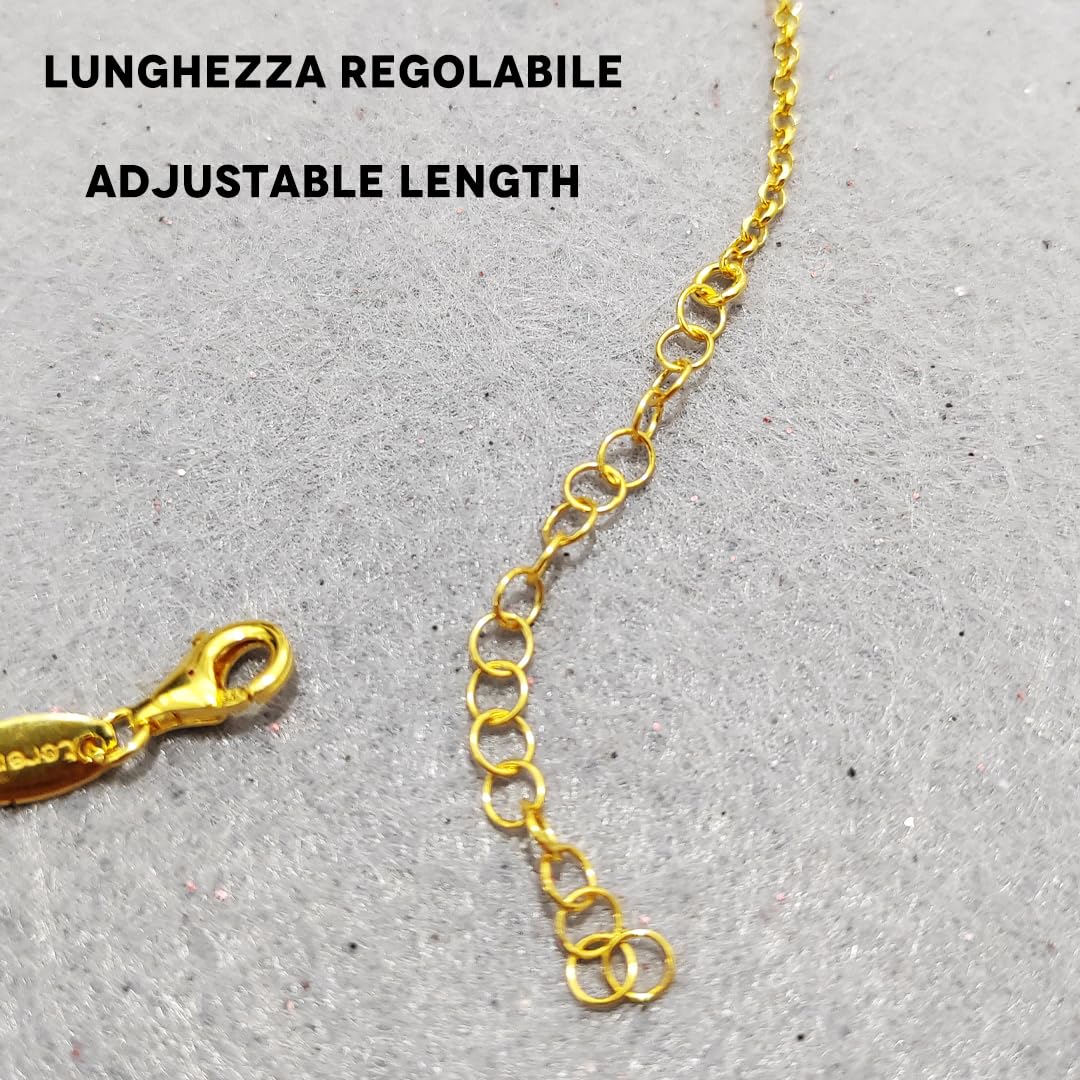 Collana labbra Bocca lolita pasta di corallo rosso naturale del Mediterraneo montatura in argento 925 dorato con catenina regolabile gioiello artigianale
