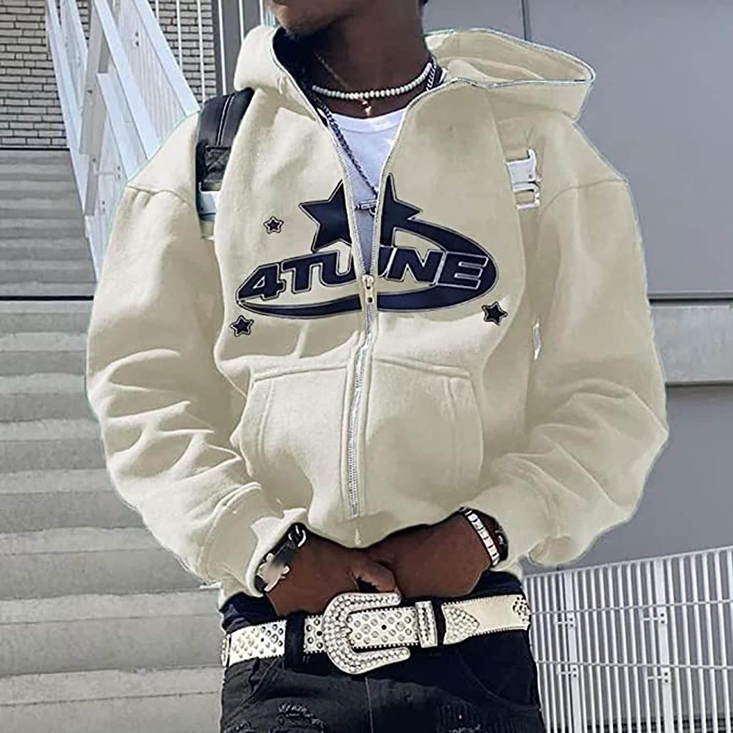 Zip Hoodie Y2k Men's Y2K Jacket Hoodies Zipper Hoodie Couples