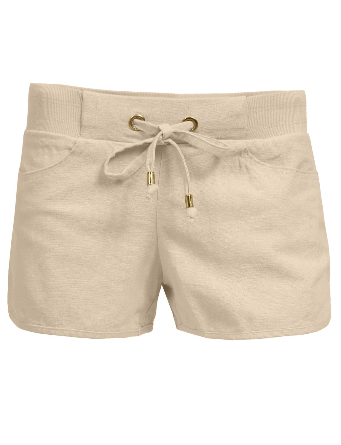 J. LOVNY Womens Casual Stretch Comfy Workout High Waisted Short Pants