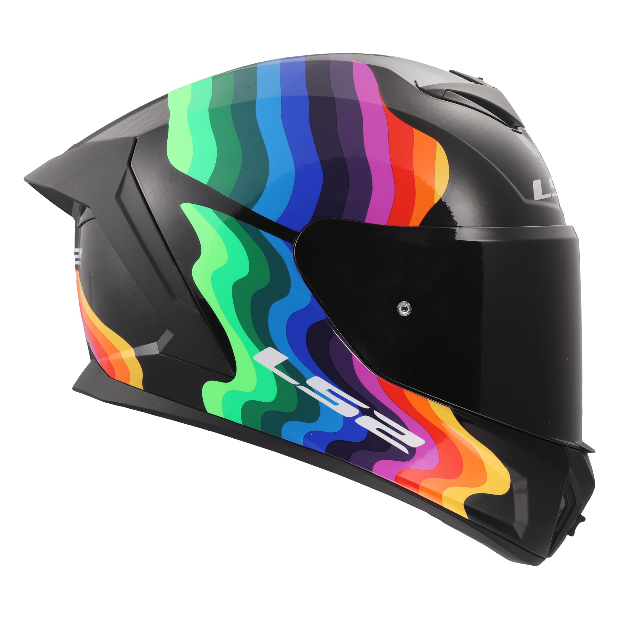 LS2, Casco Moto Integral RAPID III FLOW Black Multi, S