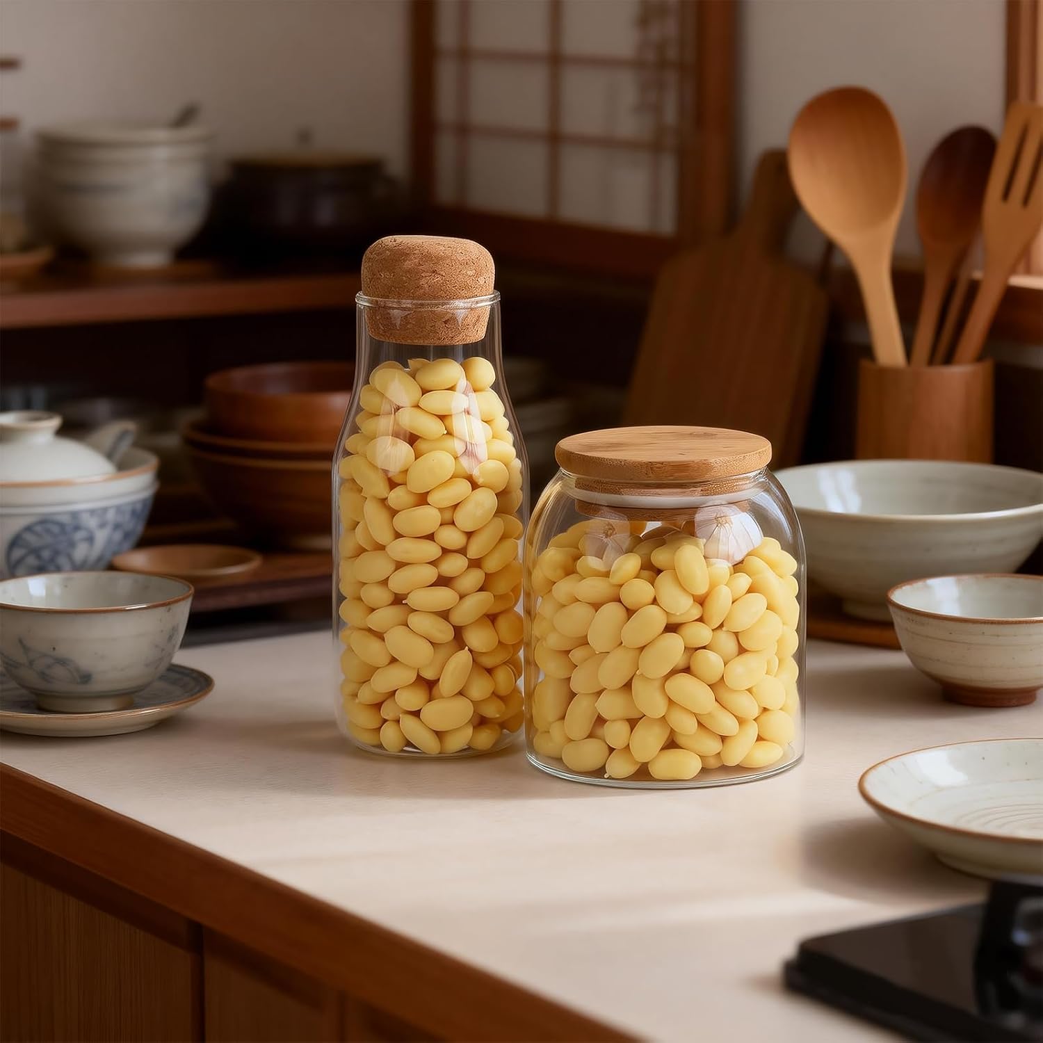 Gresorth 100g Fake Yellow Beans Decoration Artificial Vegetable Ornament Model Home Party Kitchen Shop Learning Props