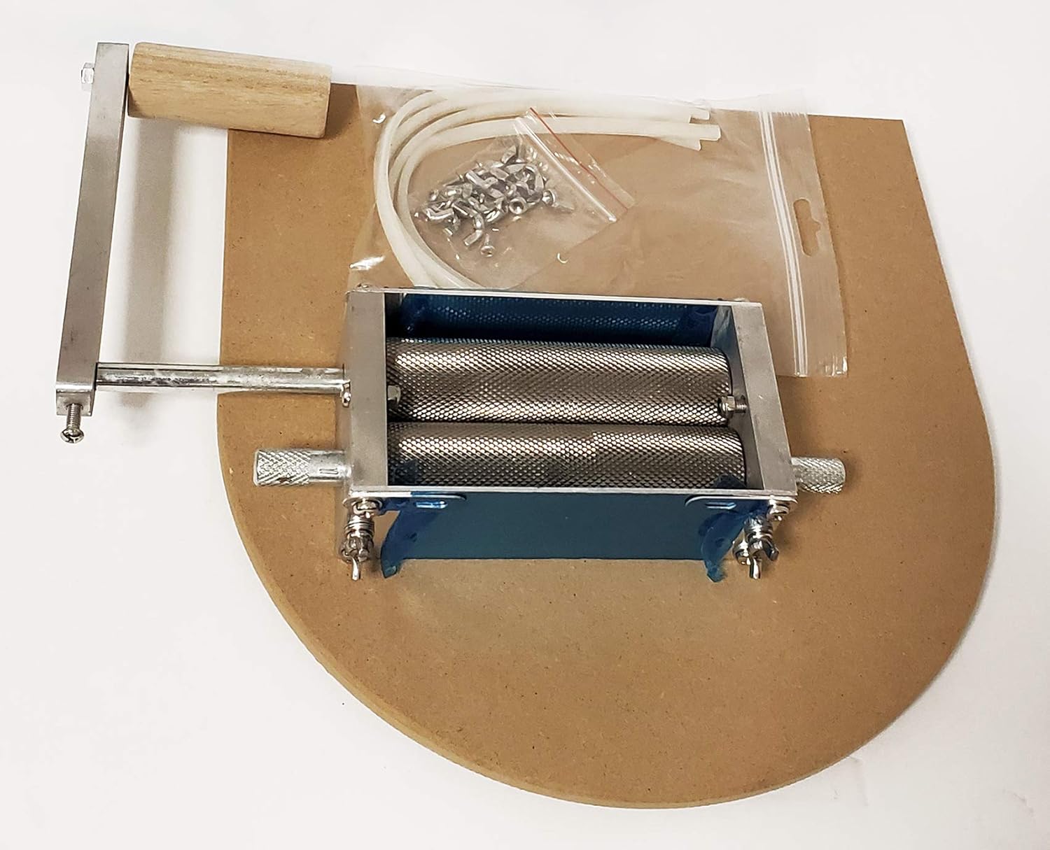 Vintage Shop Evill Twin Grain Mill, 10 lb,Silver