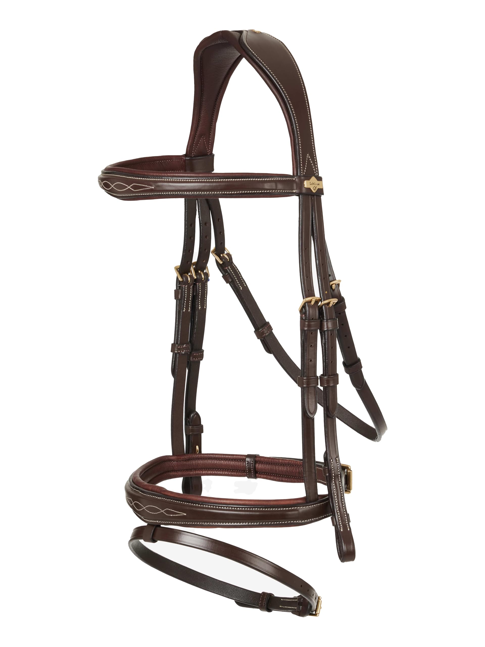 LeMieux Competition Flash Bridle - Havana Extra Full โ image 1