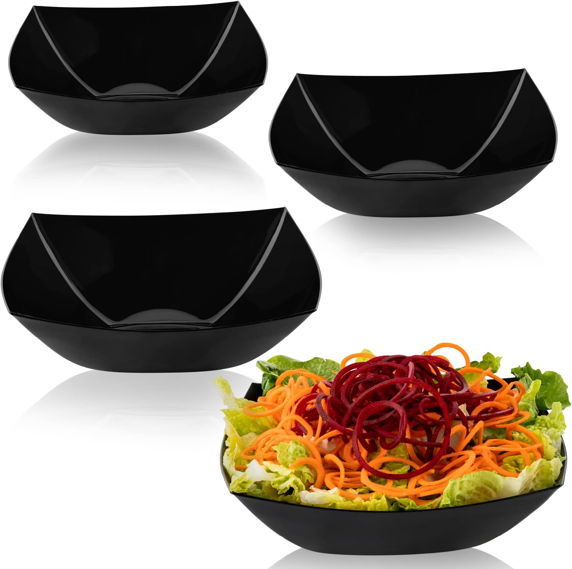 Blue Sky Edge Black Bowls 16 oz (10 Count) Disposable