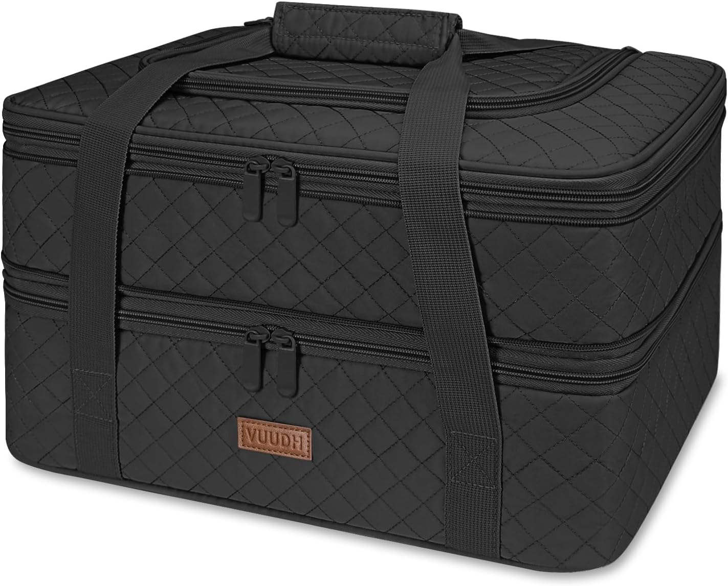 Vuudh Quilted Double Decker Casserole Carrier Expandable