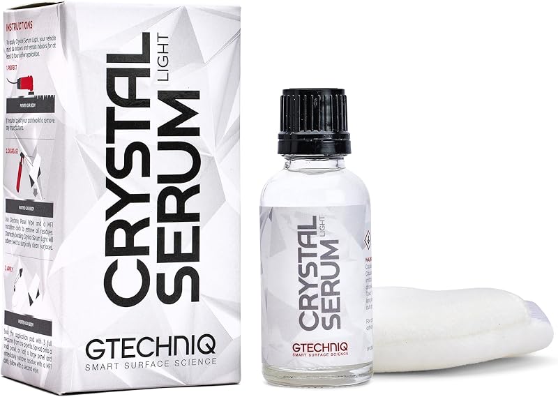 Crystal Serum Light Ceramic Coating for Cars, 1.7 fl oz | High Gloss Shine, Swirl and Chemical Resistance, Up to 5 Years Protection