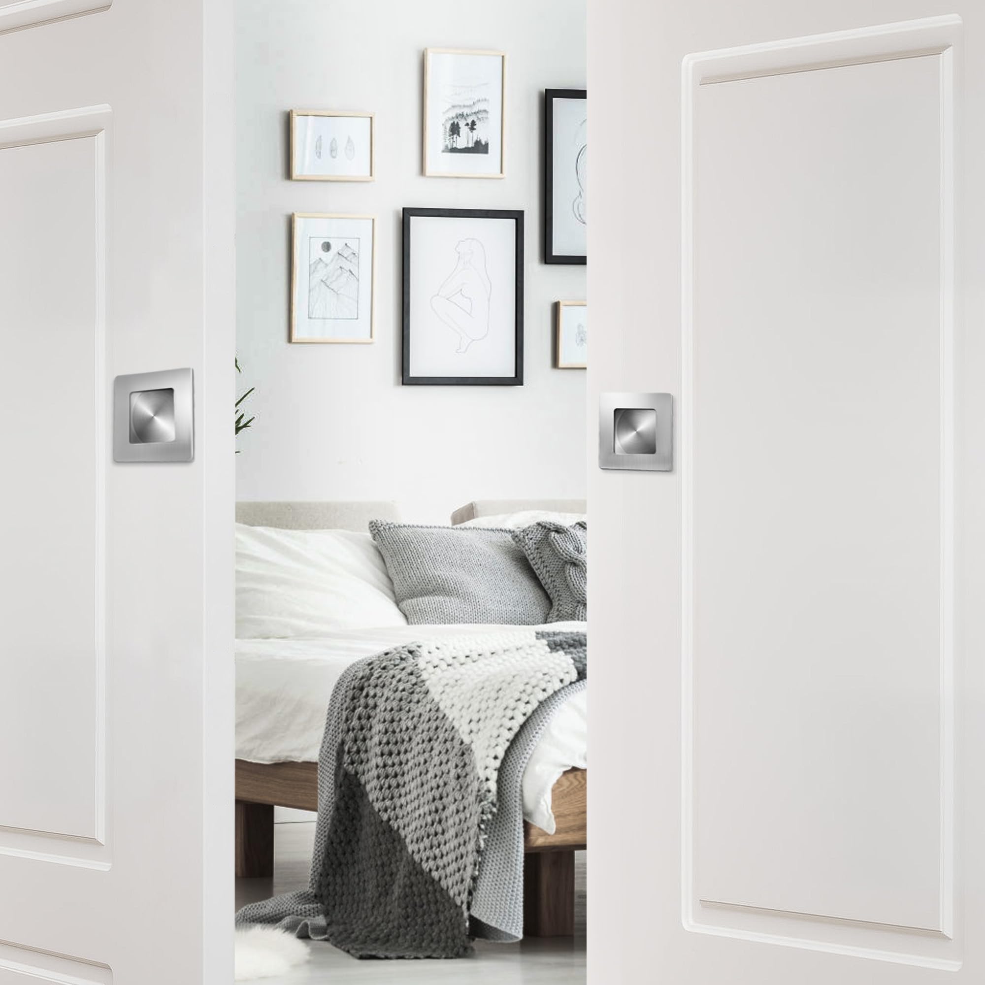 Malimali 4 Pack Recessed Sliding Door Handles - Image 3