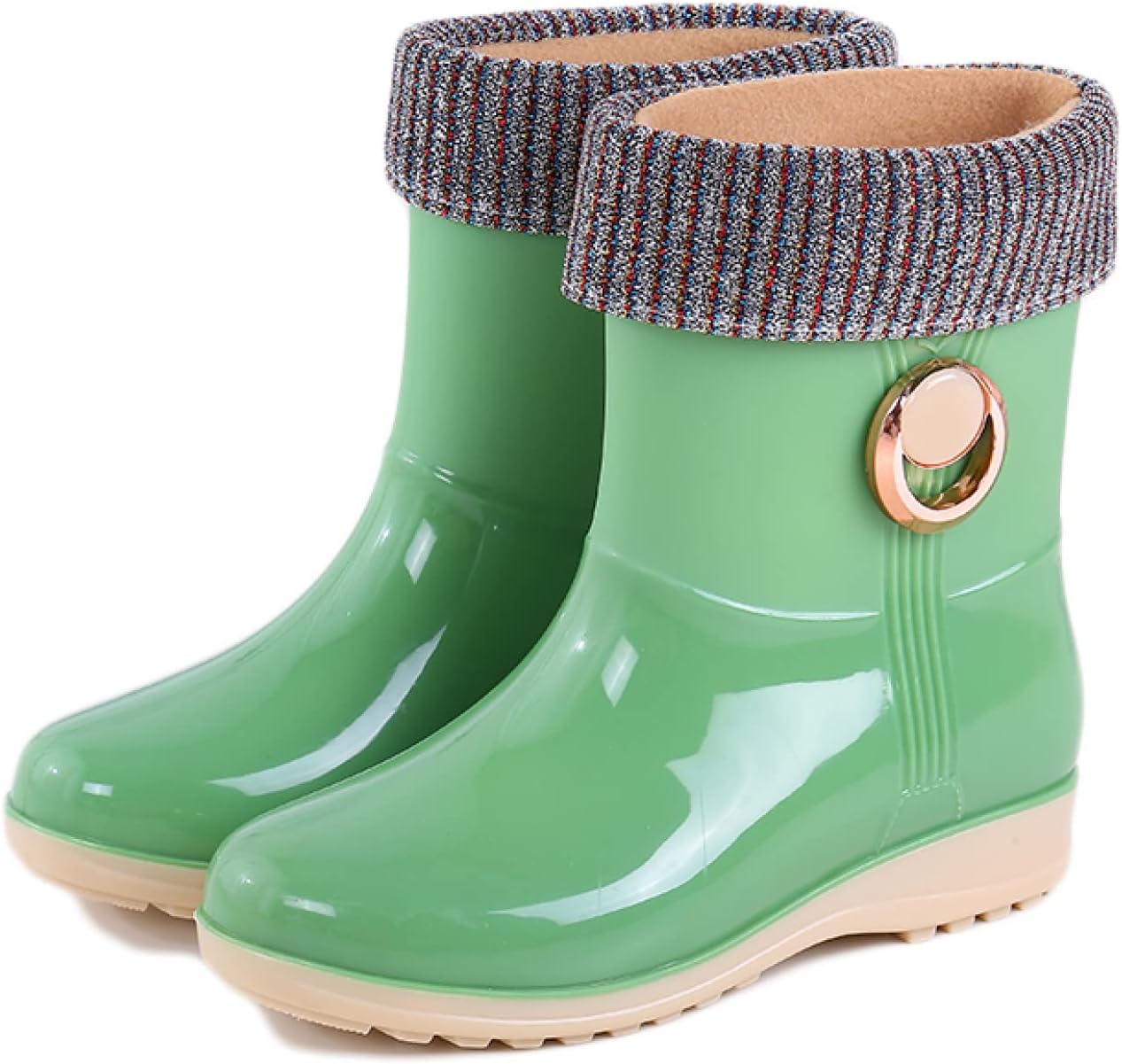 [リンゼ] 大きいサイズ 防水 軽量 レディース ジョッキーブーツ レインシューズ ガーデニングブーツ レインブーツ 長靴 梅雨 グ
