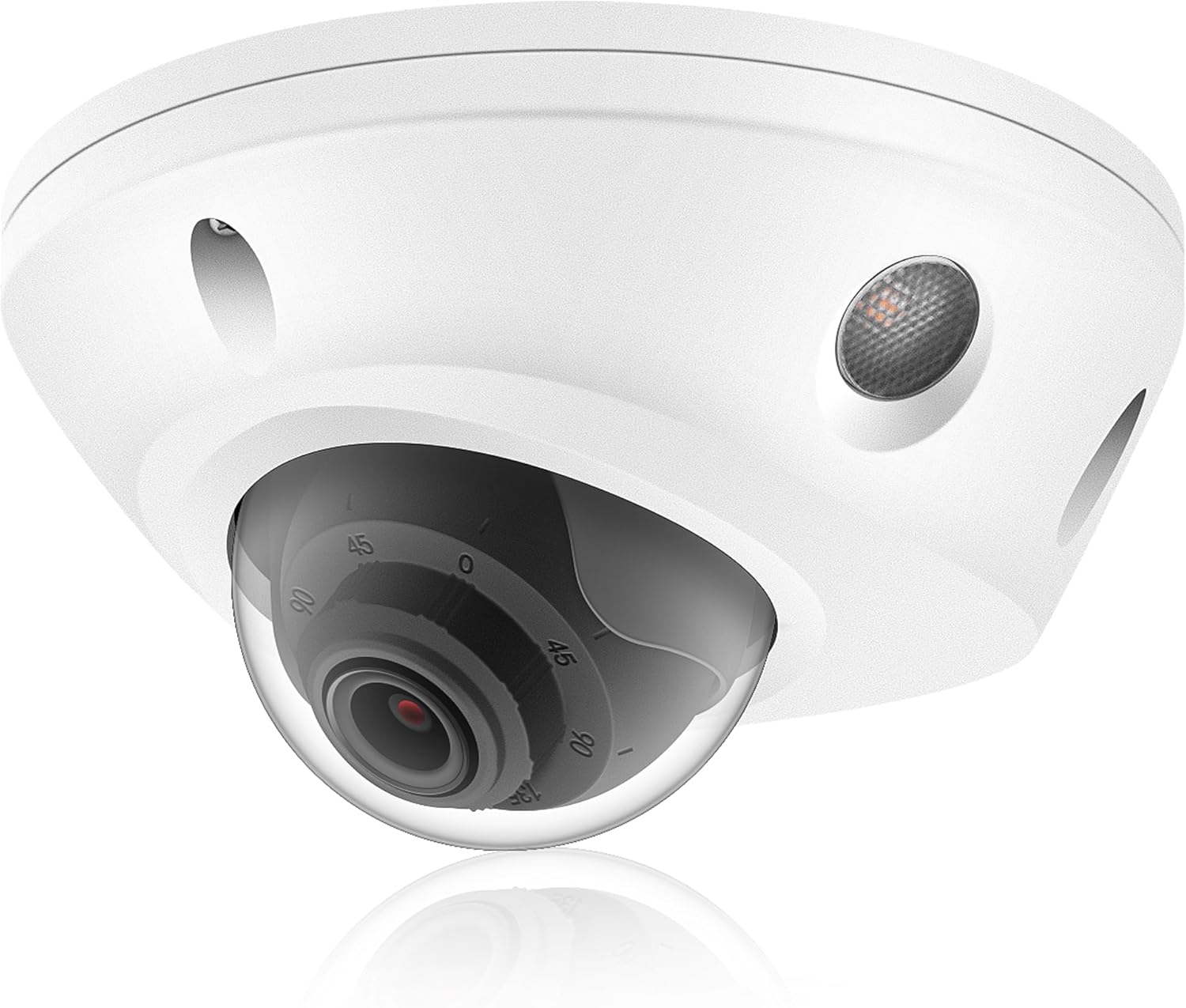 4K 8MP Mini Low Profile Dome PoE IP Camera Outdoor 2.8mm Lens 105 Wide Angle, 98Ft IR Night Vision, Waterproof IP67, H.265, ONLY Compatible with kvson Uniview NVR Blue Iris