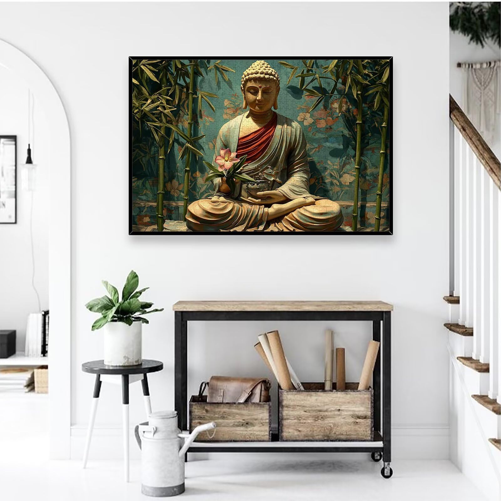 Puzzle 2000 sztuk Zen, Puzzle Statua 2000 sztuk dla dorosłych i nastolatków, drewniane puzzle z wykwintnym opakowaniem, rodzinne gry edukacyjne, dekoracje domu, prezent dla dorosłych-2011