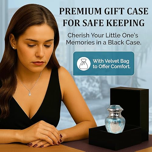 Miniatura 4 de Urnas de bebé para cenizas de niño, urna de oso de peluche para bebés, hermosas urnas pequeñas para niños y niños, honra a tu ser querido con la