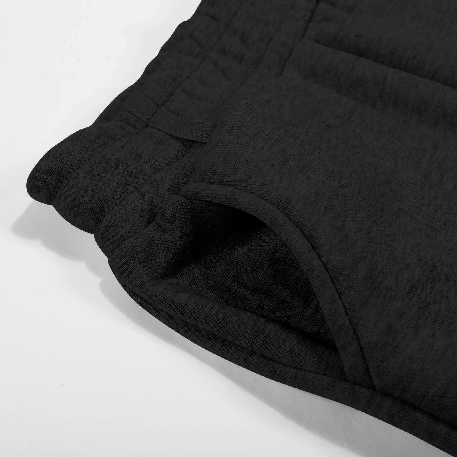 Pantalones de chándal holgados para niños adolescentes algodón cordón bolsillos pierna ancha cintura elástica