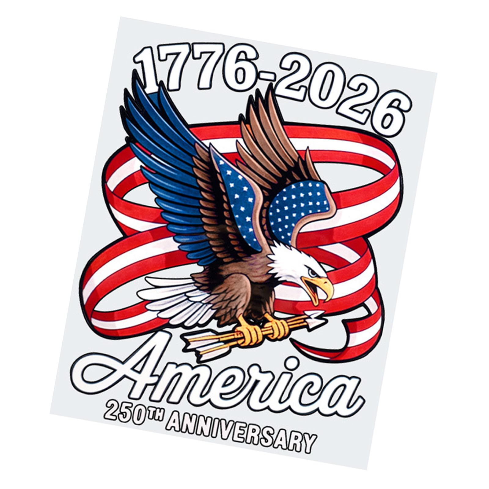 Easy to Apply Removable Patriotics Decal for Wall Car and More Using Durability Waterproof Vinyls Construction Durability Decal