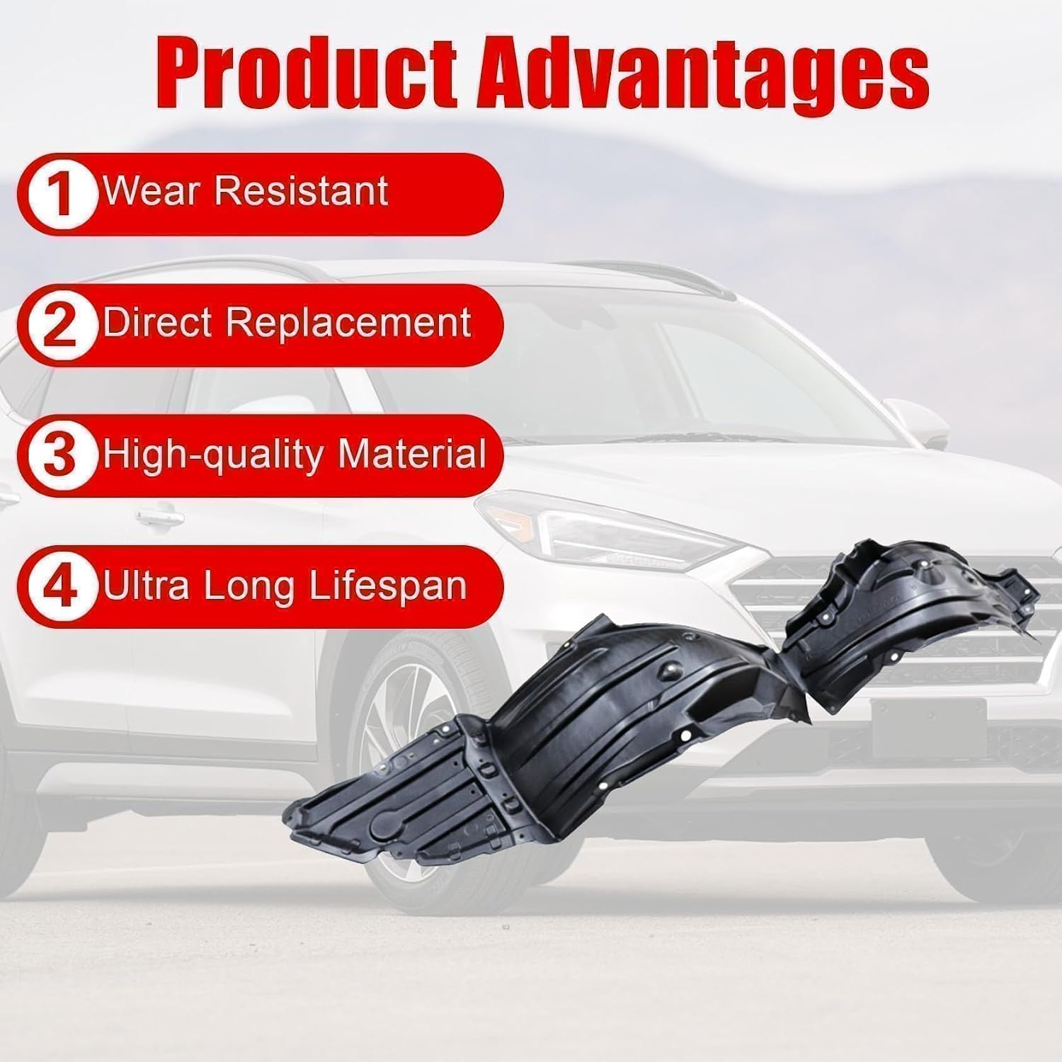 FZJDSD Black Front Right Inner Fender Liner 5380512100 Compatible with Toyota Corolla SE XSE LE XLE 2020-2022