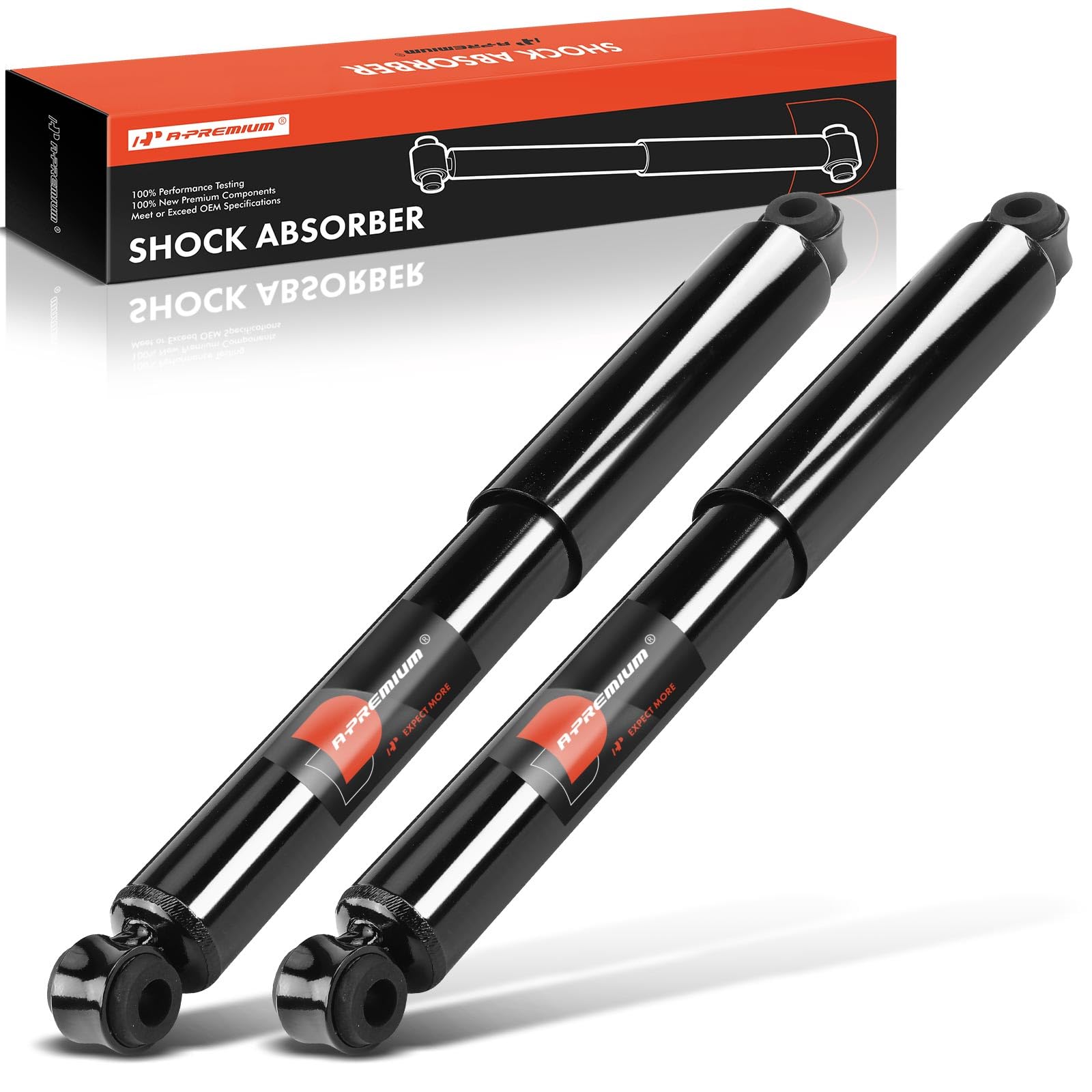 A-Premium Rear Pair (2) Shock Absorber Compatible with Toyota Tacoma 1999-2004, RWD, Driver and Passenger Side